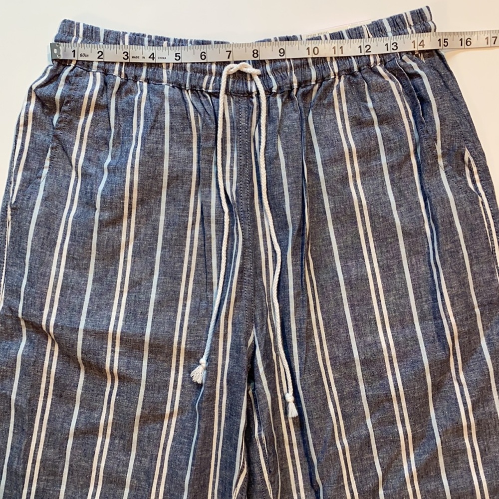 BeachLunchLounge Small Stripe Margot Pull On Crop Pants D21 - Picture 8 of 11